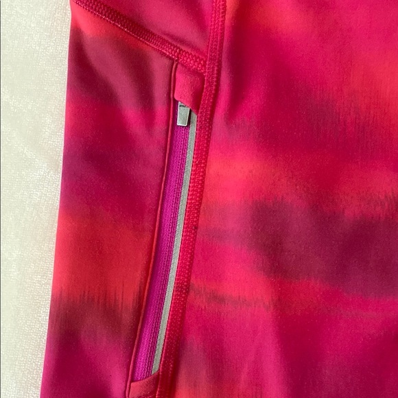 Athleta Red and Pink Performance Leggings - Picture 3 of 10